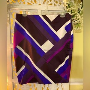 NWT Ann Taylor geometrical print skirt Sz 6p